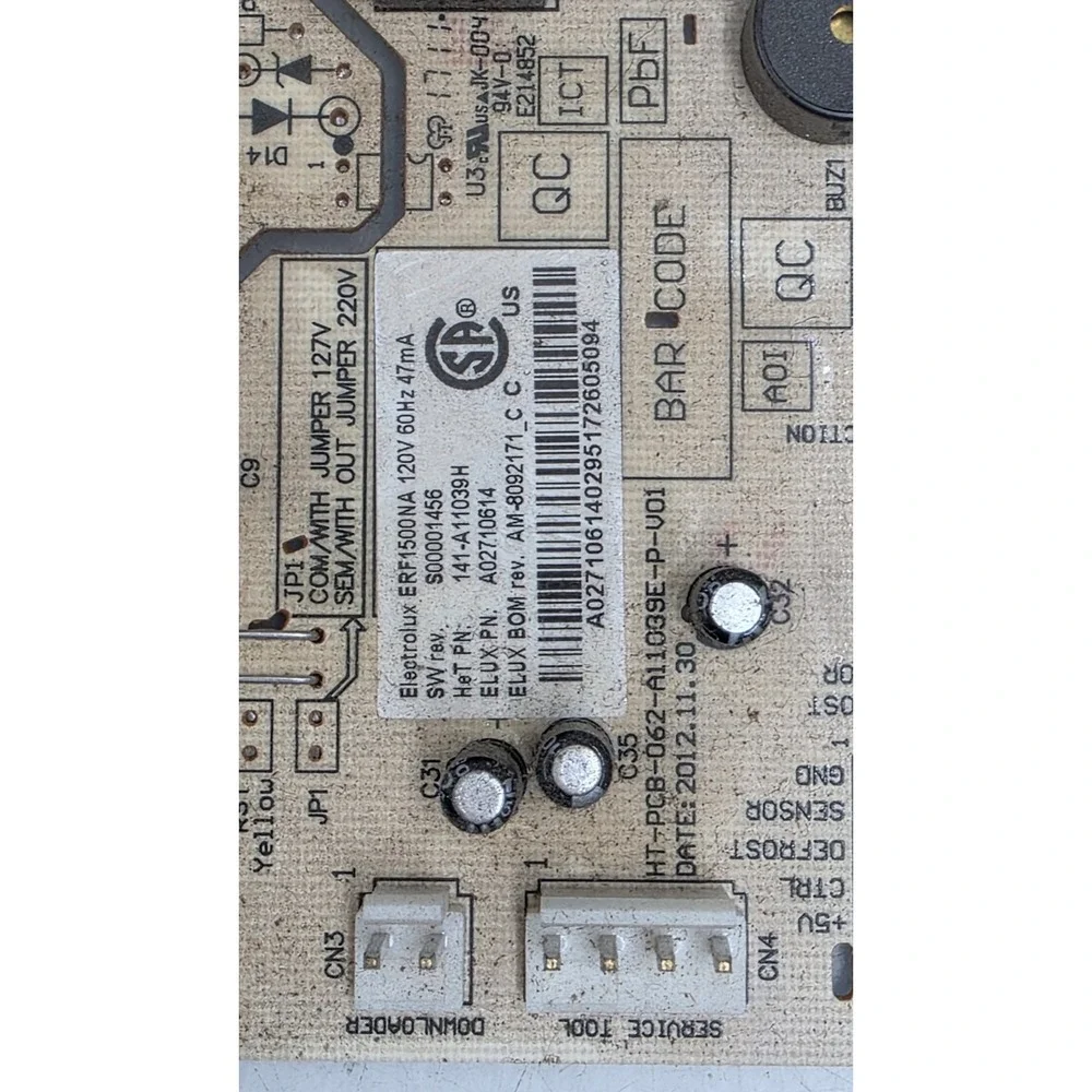 Frigidaire Fridge Control Board 242216807 ERF1500NA 141-A11039H